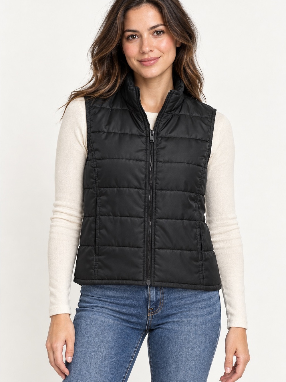 GAP women’s Black‎ Puffer Vest size S